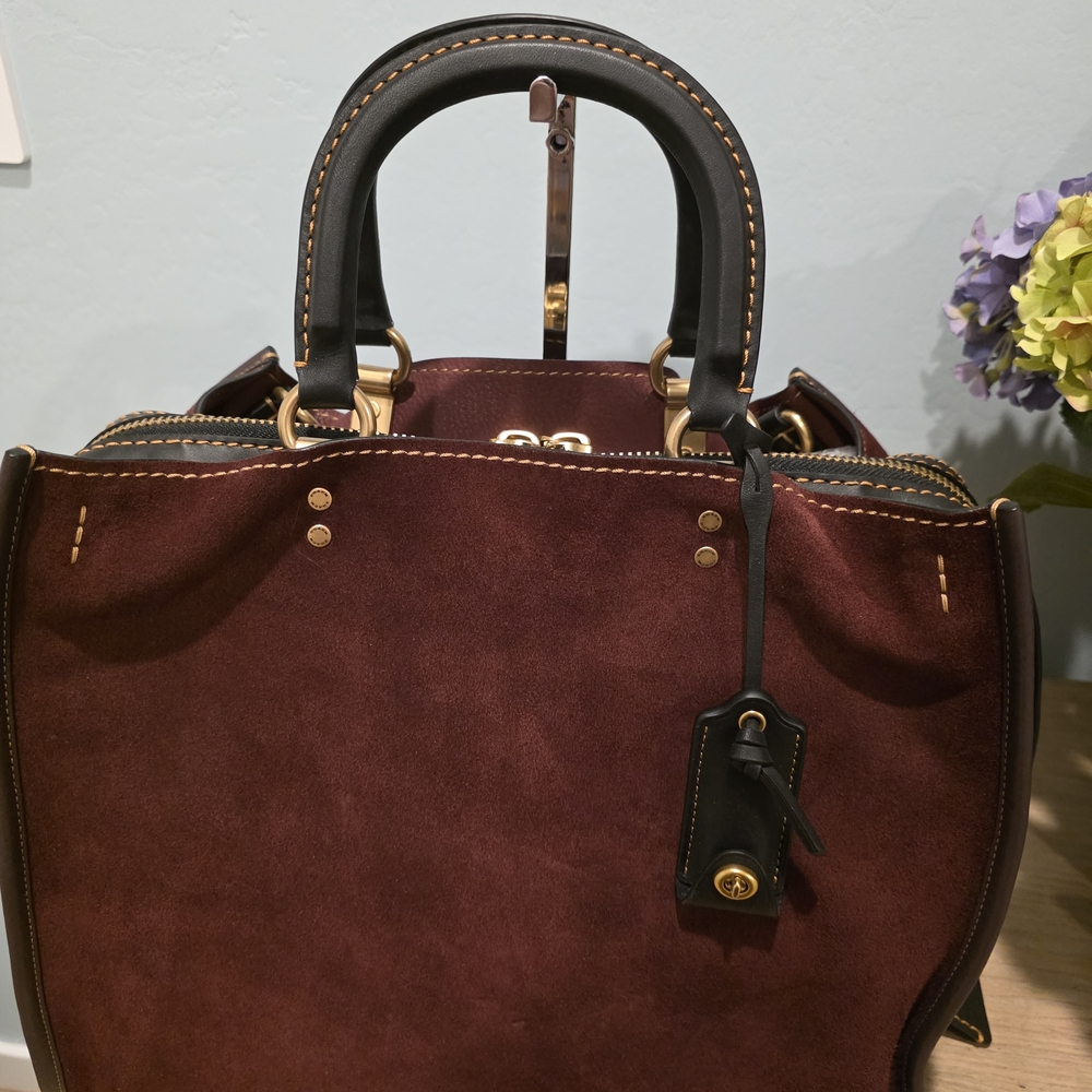 1941 COACH ROGUE 36 OXBLOOD SUEDE NEW! - Picture 2 of 12